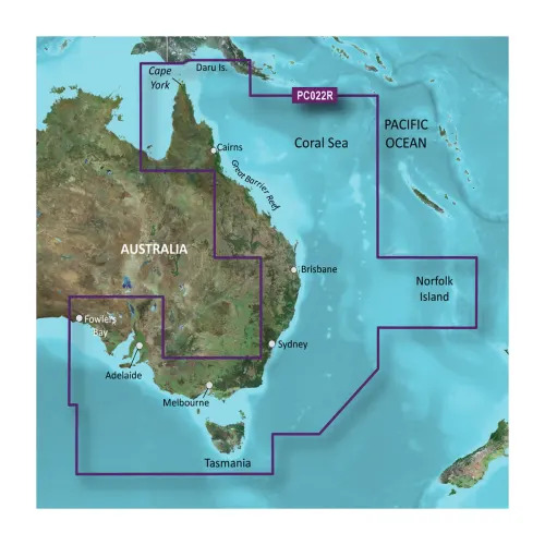 Garmin BlueChart g3 Vision East Coast Australia